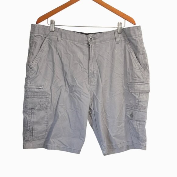 Iron Flex Mens Cargo Shorts Size 40 Gray With Pockets - Picture 1 of 7